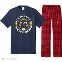 Over Par & Under The Influence Funny Golf Pajama Set thumb 0