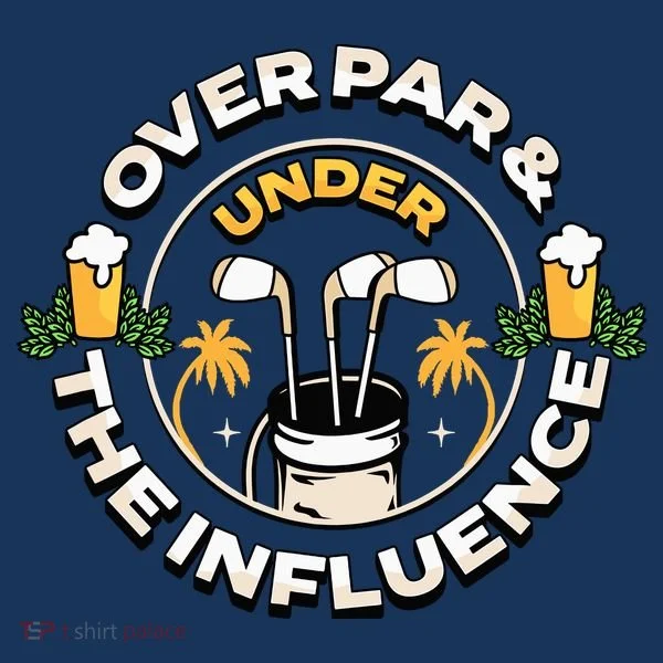 Over Par & Under The Influence Funny Golf Women's Hoodie