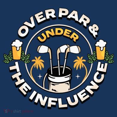 Over Par & Under The Influence Funny Golf Toddler Sweatshirt