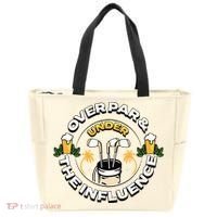 Over Par & Under The Influence Funny Golf Tote Bag thumb 0