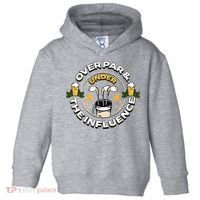 Over Par & Under The Influence Funny Golf Toddler Hoodie thumb 0