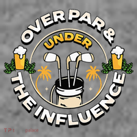 Over Par & Under The Influence Funny Golf Toddler Hoodie thumb 2