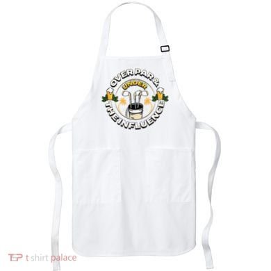 Over Par & Under The Influence Funny Golf Apron