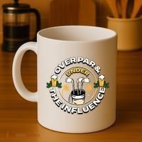 Over Par & Under The Influence Funny Golf Coffee Mug thumb 4