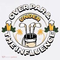 Over Par & Under The Influence Funny Golf Beanie thumb 2