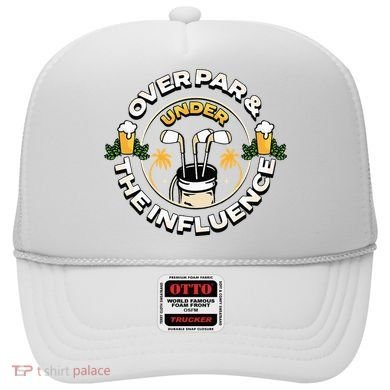 Over Par & Under The Influence Funny Golf Hat