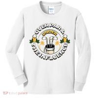 Over Par & Under The Influence Funny Golf Kids Long Sleeve Shirt thumb 0
