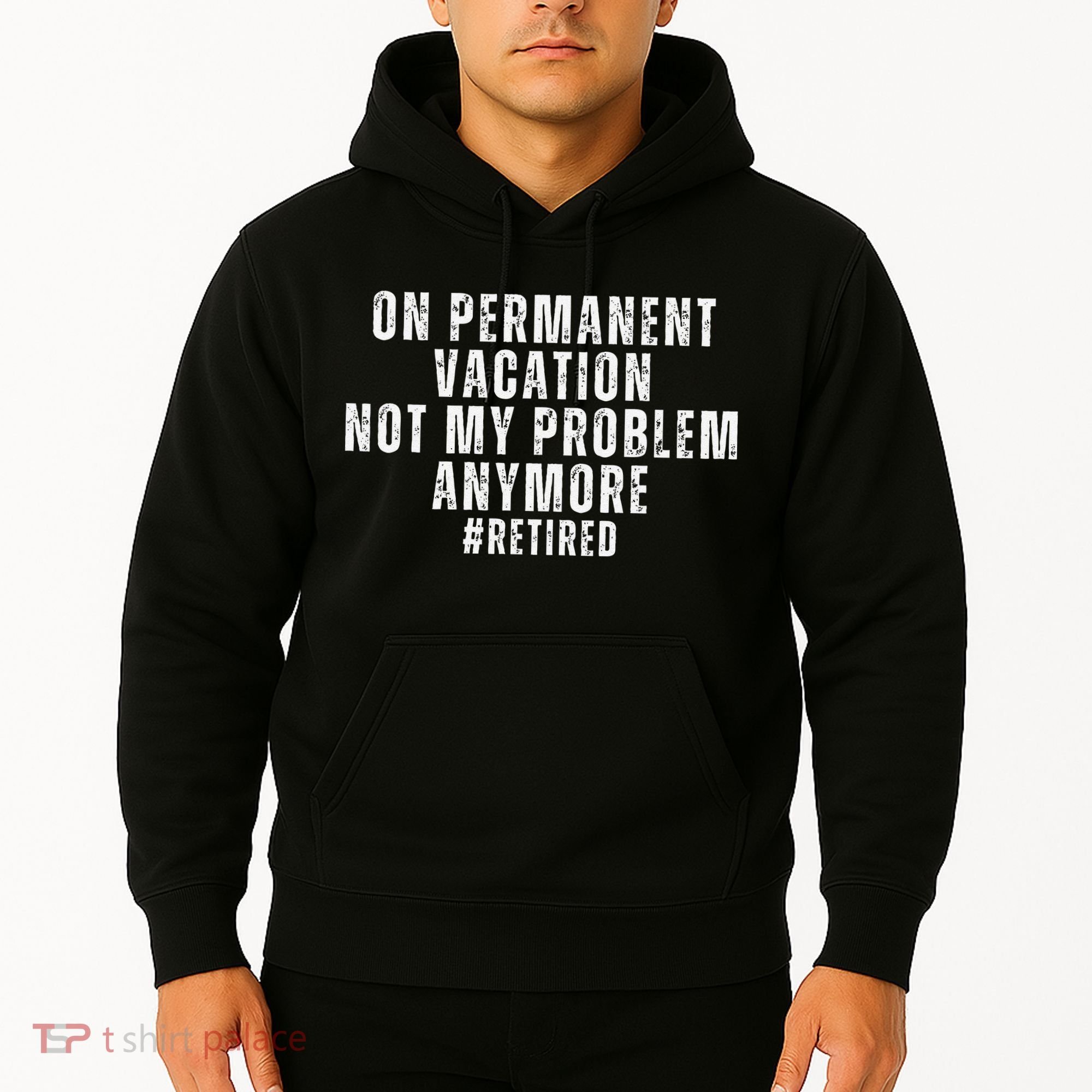 On Permanent Vacation Funny Retirement Retired Hoodie