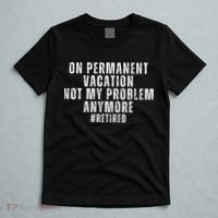 On Permanent Vacation Funny Retirement Retired T-Shirt thumb 5