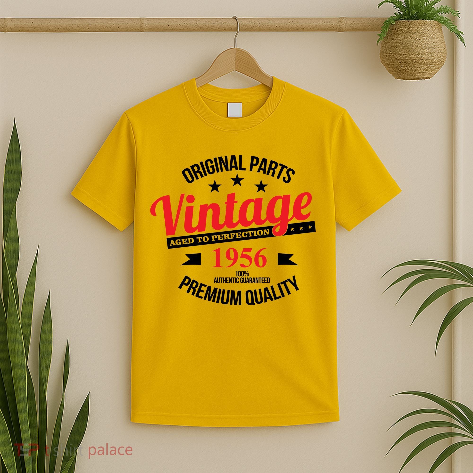 Original Parts Vintage Age To Perfection Premium Quality 1956 70th Birthday T-Shirt