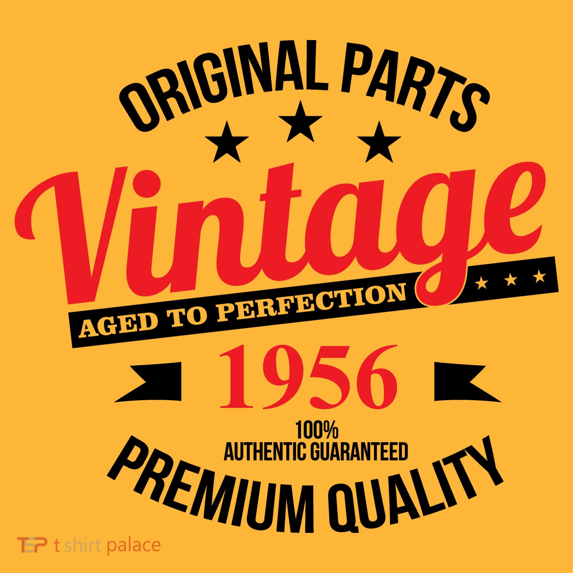 Original Parts Vintage Age To Perfection Premium Quality 1956 70th Birthday T-Shirt