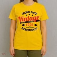 Original Parts Vintage Age To Perfection Premium Quality 1976 50th Birthday T-Shirt thumb 4