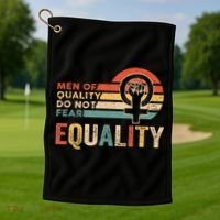 Of Quality Do Not Fear Equality Feminism Golf Towel thumb 1