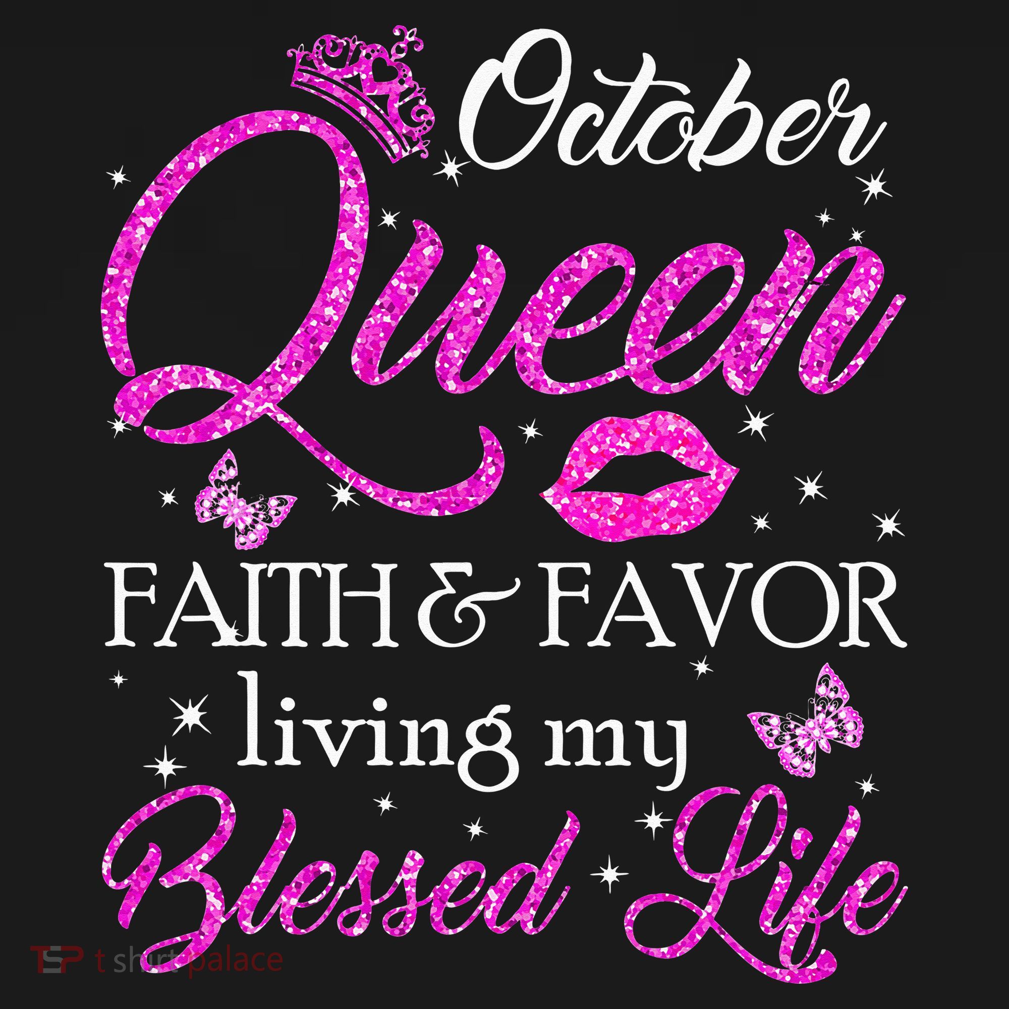 October Queen This Queen Was Born In October Birthday Women T-Shirt