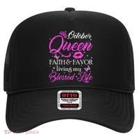 October Queen This Queen Was Born In October Birthday Women Hat thumb 0