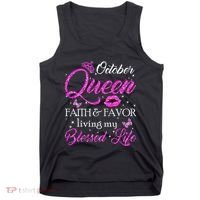 October Queen This Queen Was Born In October Birthday Women Tank Top thumb 0