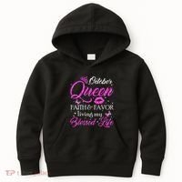 October Queen This Queen Was Born In October Birthday Women Kids Hoodie thumb 0