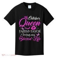 October Queen This Queen Was Born In October Birthday Women Kids T-Shirt thumb 0