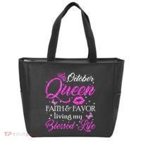 October Queen This Queen Was Born In October Birthday Women Tote Bag thumb 0