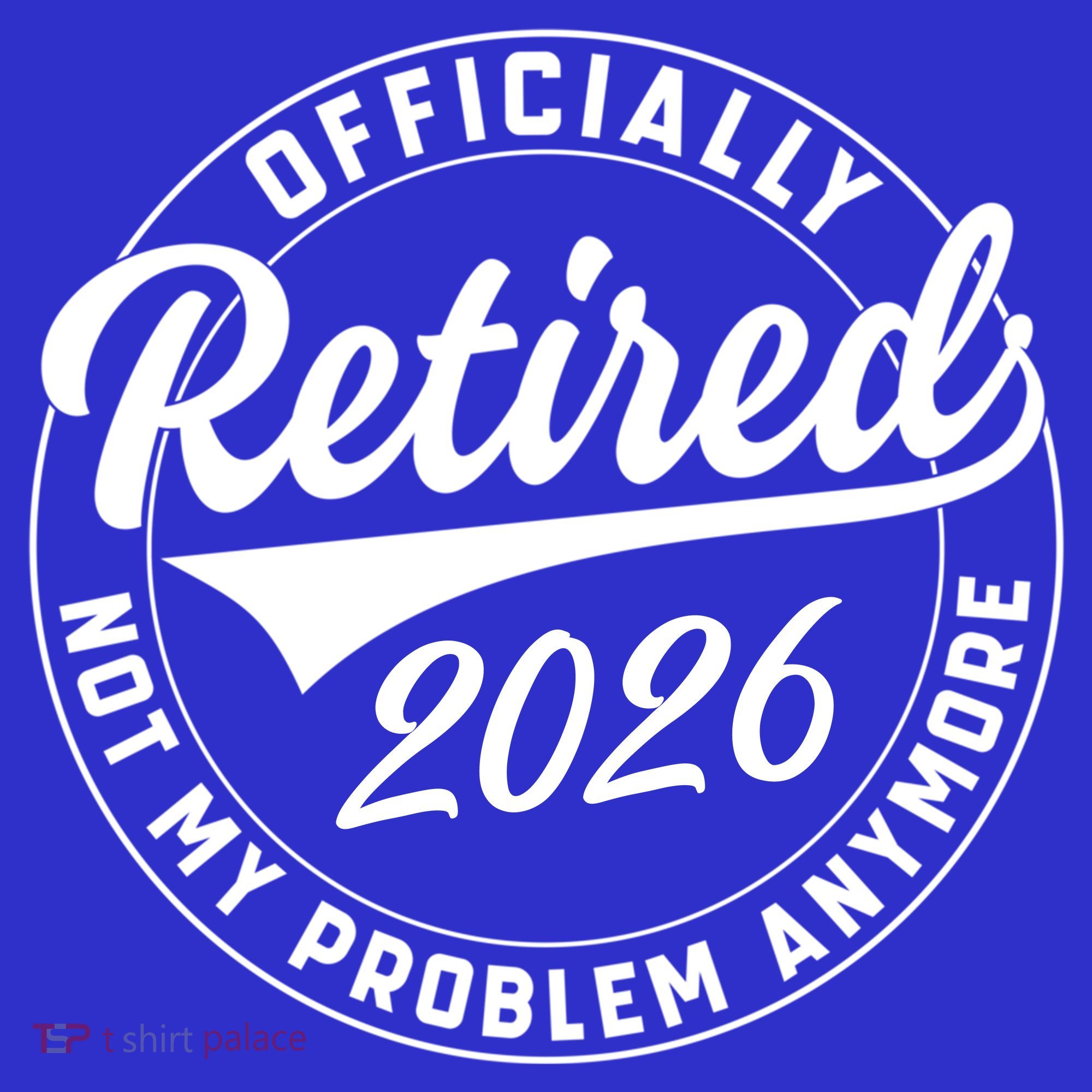 Officially Retired 2026 Not My Problem Anymore Emblem Women's Flannel Pajama Set