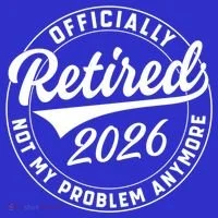 Officially Retired 2026 Not My Problem Anymore Emblem Baby Bodysuit thumb 2