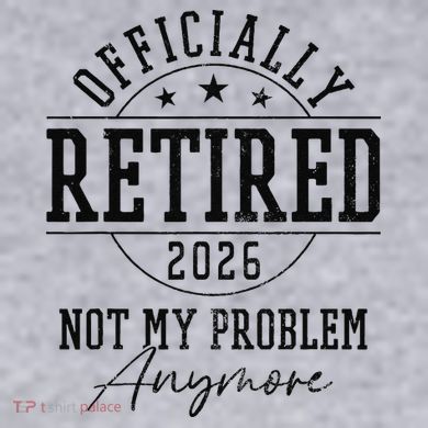 Officially Retired 2026 Not My Problem Anymore Women's Racerback Cropped Tank