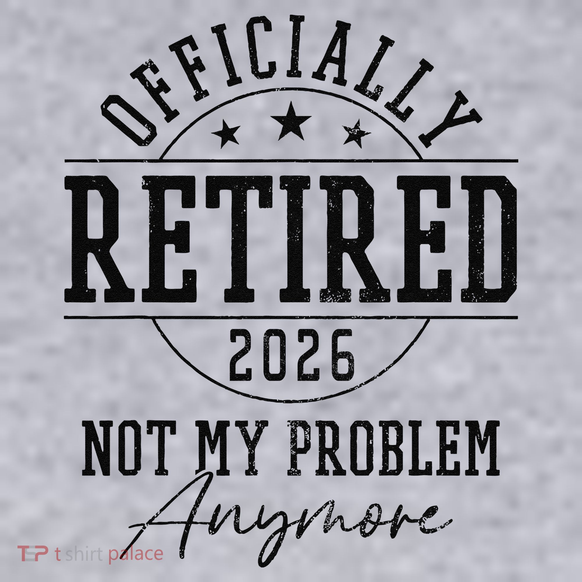 Officially Retired 2026 Not My Problem Anymore Women's Racerback Cropped Tank