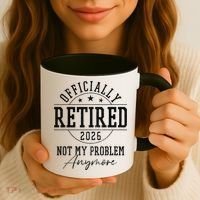 Officially Retired 2026 Not My Problem Anymore Coffee Mug thumb 3