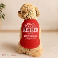 Officially Retired 2026 Not My Problem Anymore Doggie Tank thumb 2