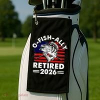 O-Fish-Ally Retired 2026 Golf Towel thumb 2