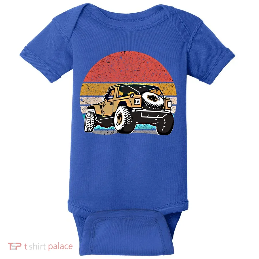 Off Road 4x4 Vintage Retro Gift Baby Bodysuit