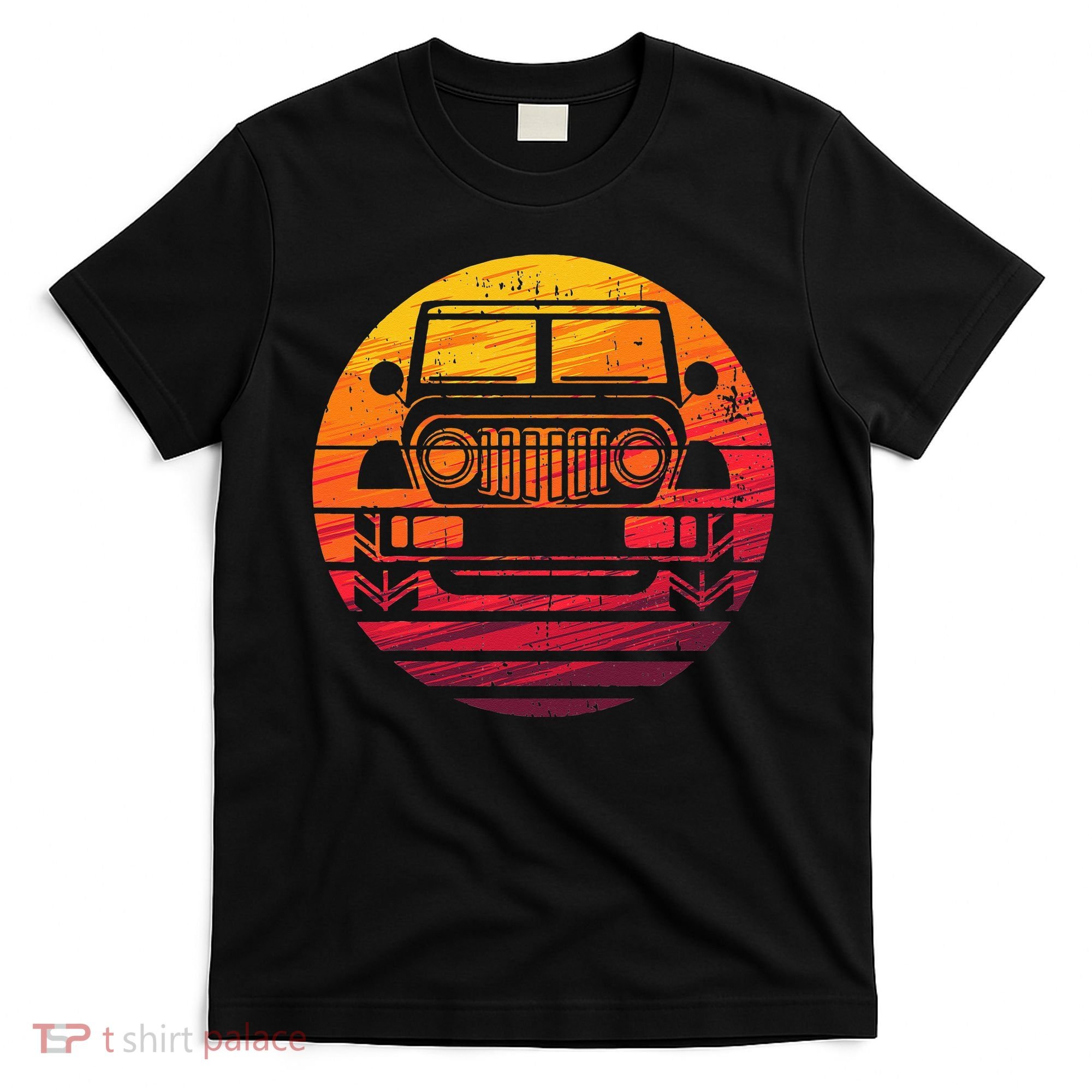 Off Road 4X4 Vintage Retro 70s Sunset Off Road T-Shirt