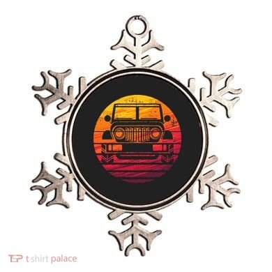 Off Road 4X4 Vintage Retro 70s Sunset Off Road Ornament