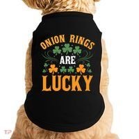 Onion Rings Are Lucky St Patricks Day Vibes Gift Doggie Tank thumb 0