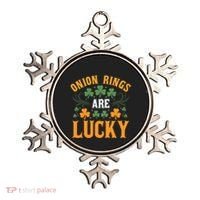 Onion Rings Are Lucky St Patricks Day Vibes Gift Ornament thumb 0