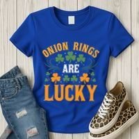 Onion Rings Are Lucky St Patricks Day Vibes Gift Women's T-Shirt thumb 3