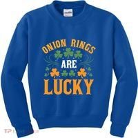 Onion Rings Are Lucky St Patricks Day Vibes Gift Kids Sweatshirt thumb 0