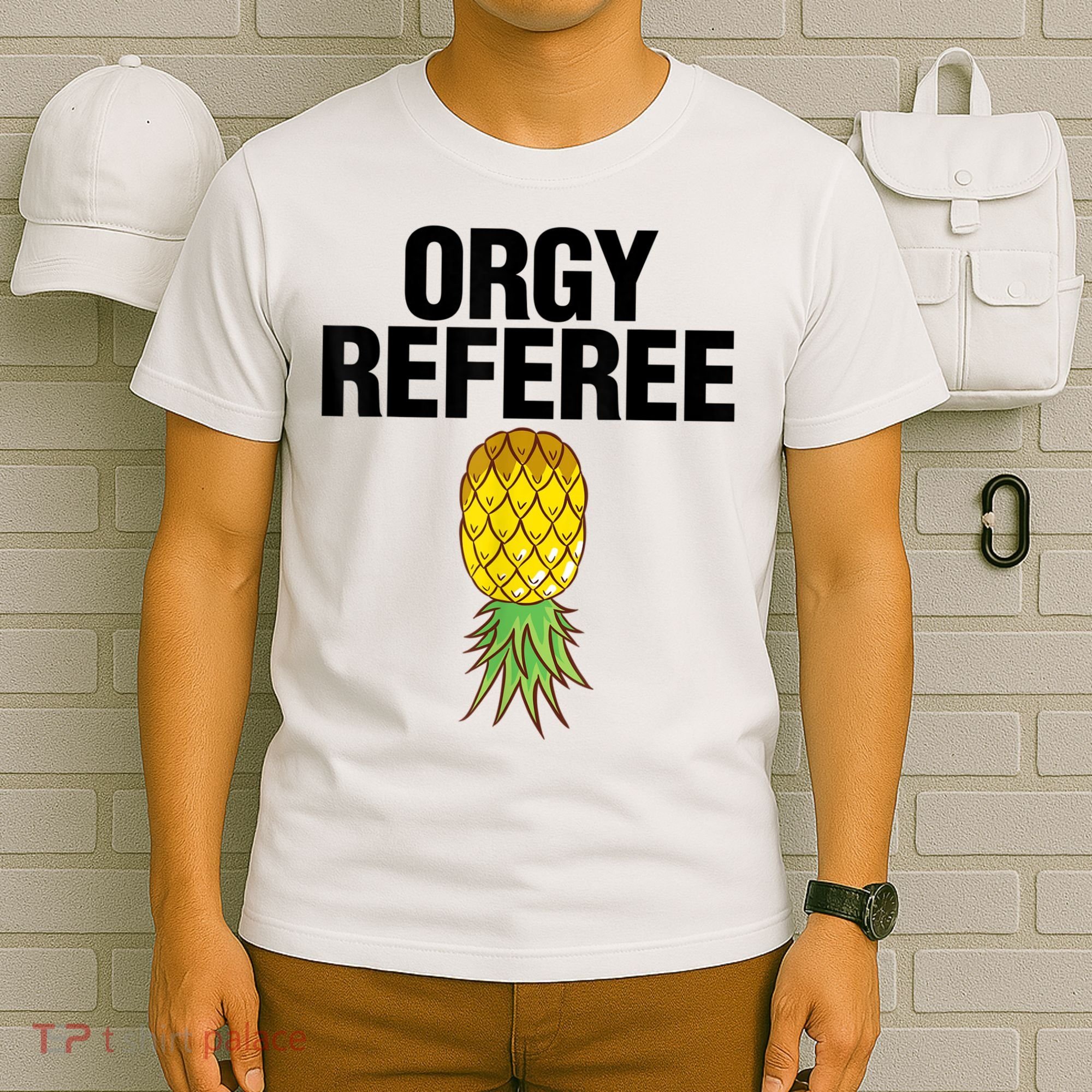 Orgy Referee Adult Humor Swinger Group Sex Freak Gift T-Shirt