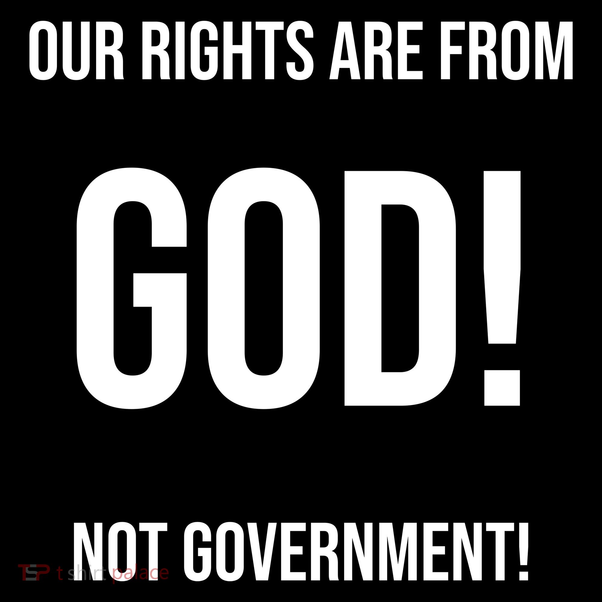 Our Rights Are From God Not Government Women's Hoodie