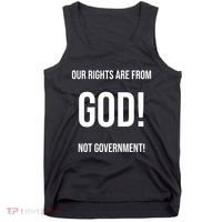 Our Rights Are From God Not Government Tank Top thumb 0