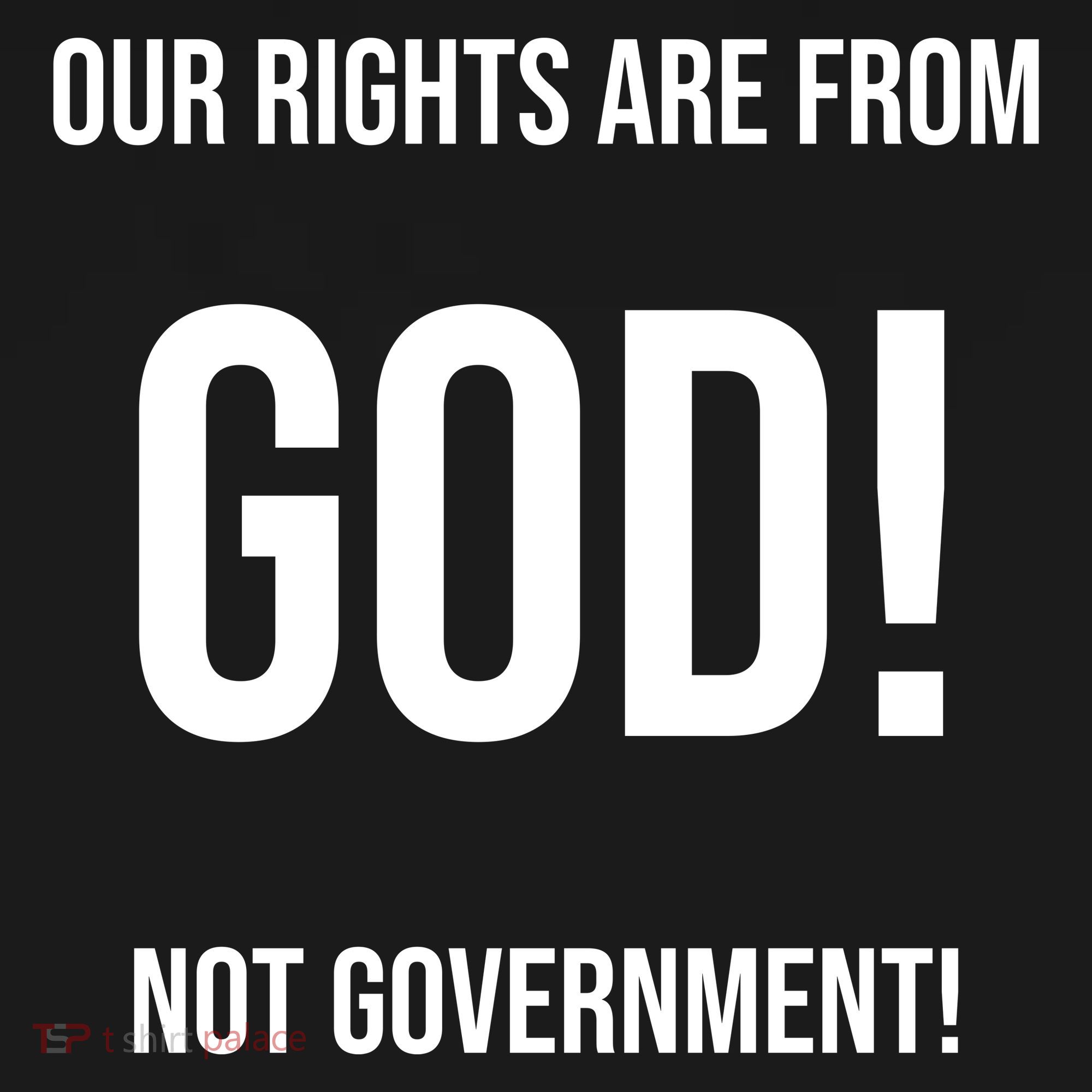 Our Rights Are From God Not Government Toddler T-Shirt