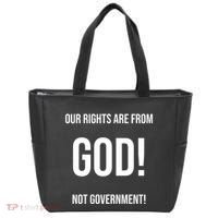 Our Rights Are From God Not Government Tote Bag thumb 0