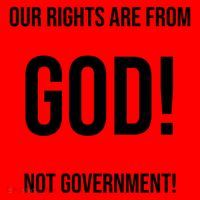 Our Rights Are From God Not Government Santa Hat thumb 1