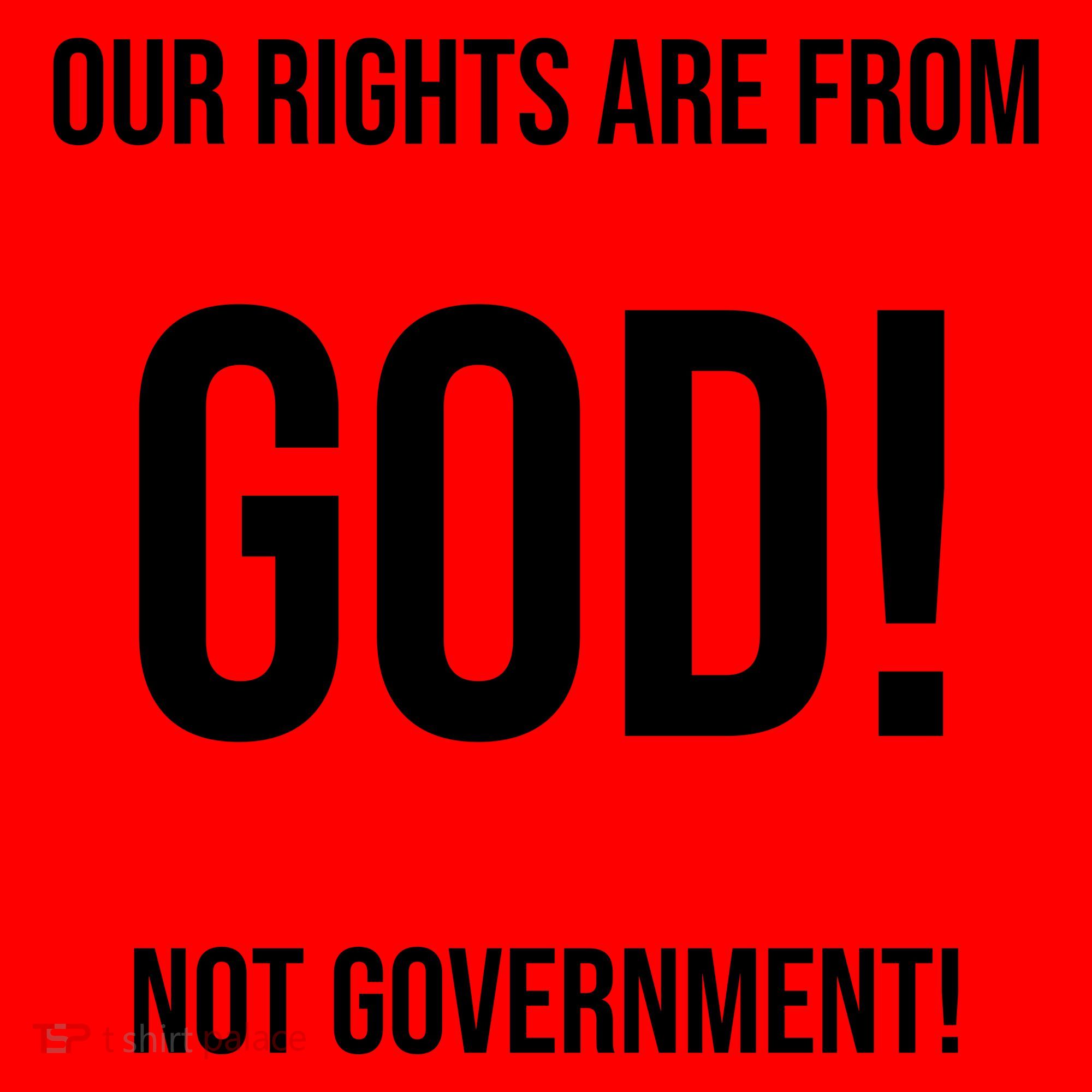Our Rights Are From God Not Government Santa Hat