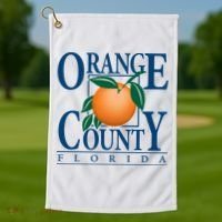Orange County Florida Golf Towel thumb 1
