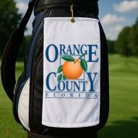 Orange County Florida Golf Towel thumb 2