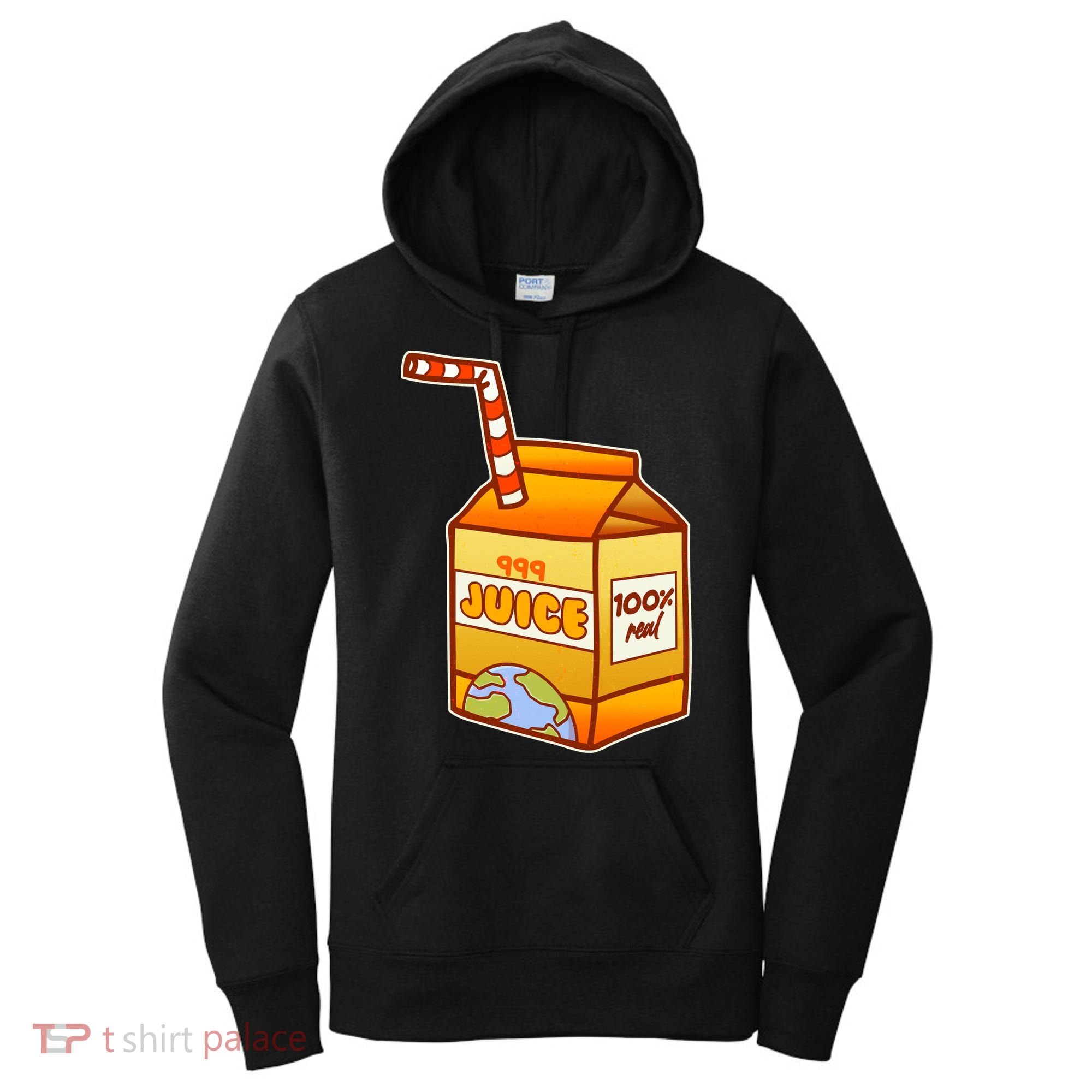 Orange Juice 999 Carton 100% Real Juice Women's Hoodie