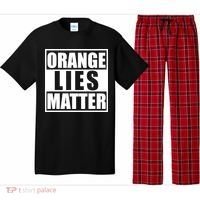 Orange Lies Matter Resist Anti Trump Pajama Set thumb 0