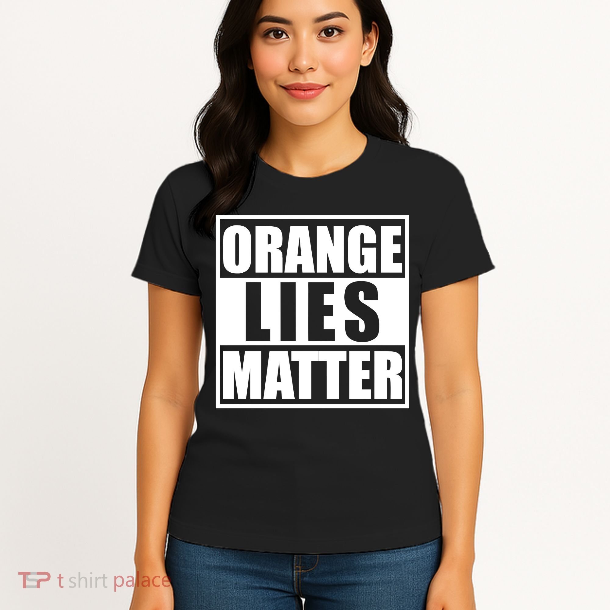 Orange Lies Matter Resist Anti Trump Women's T-Shirt