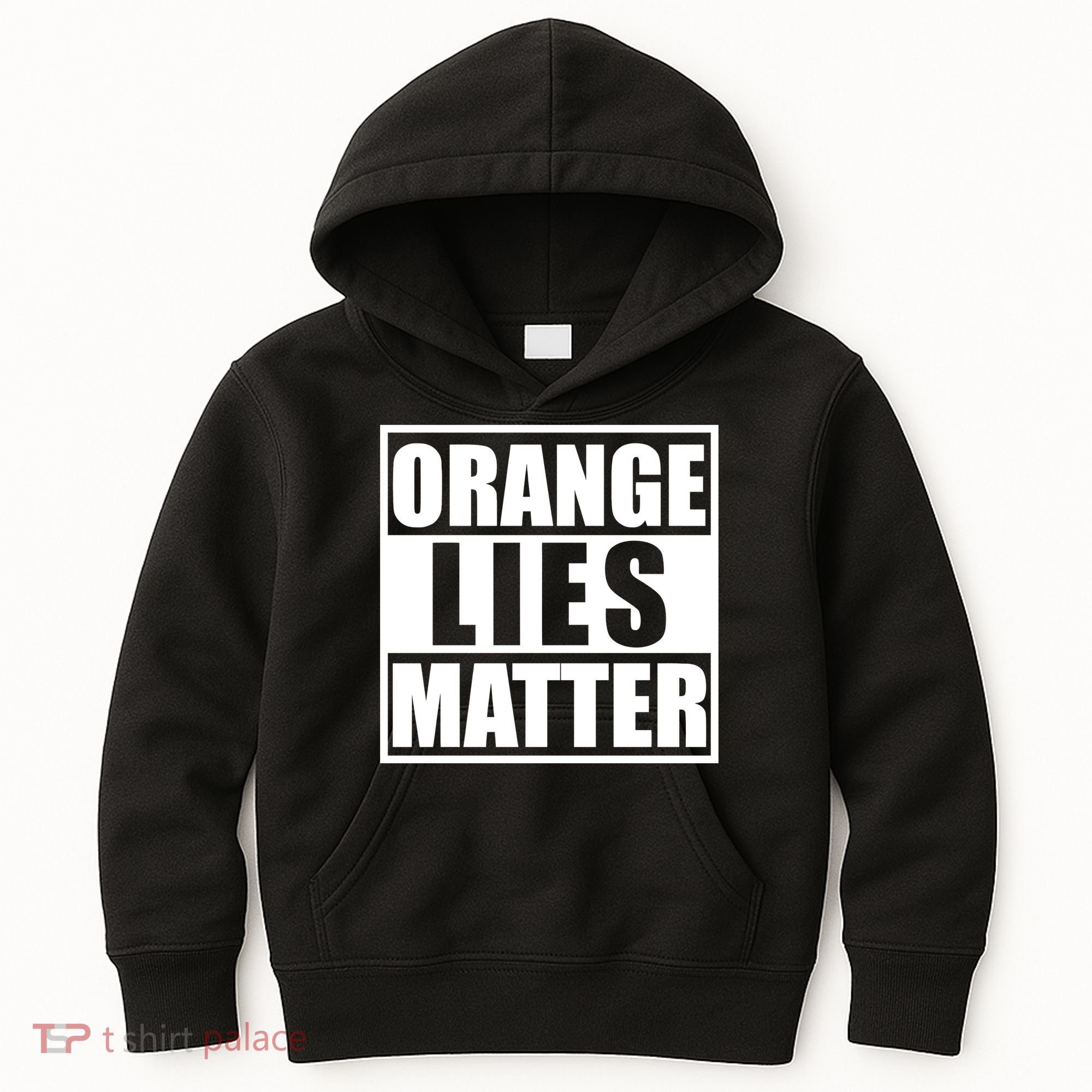 Orange Lies Matter Resist Anti Trump Kids Hoodie